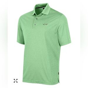 Greg Norman Tasso Elba Light Green Polo Shirt, men’s size M